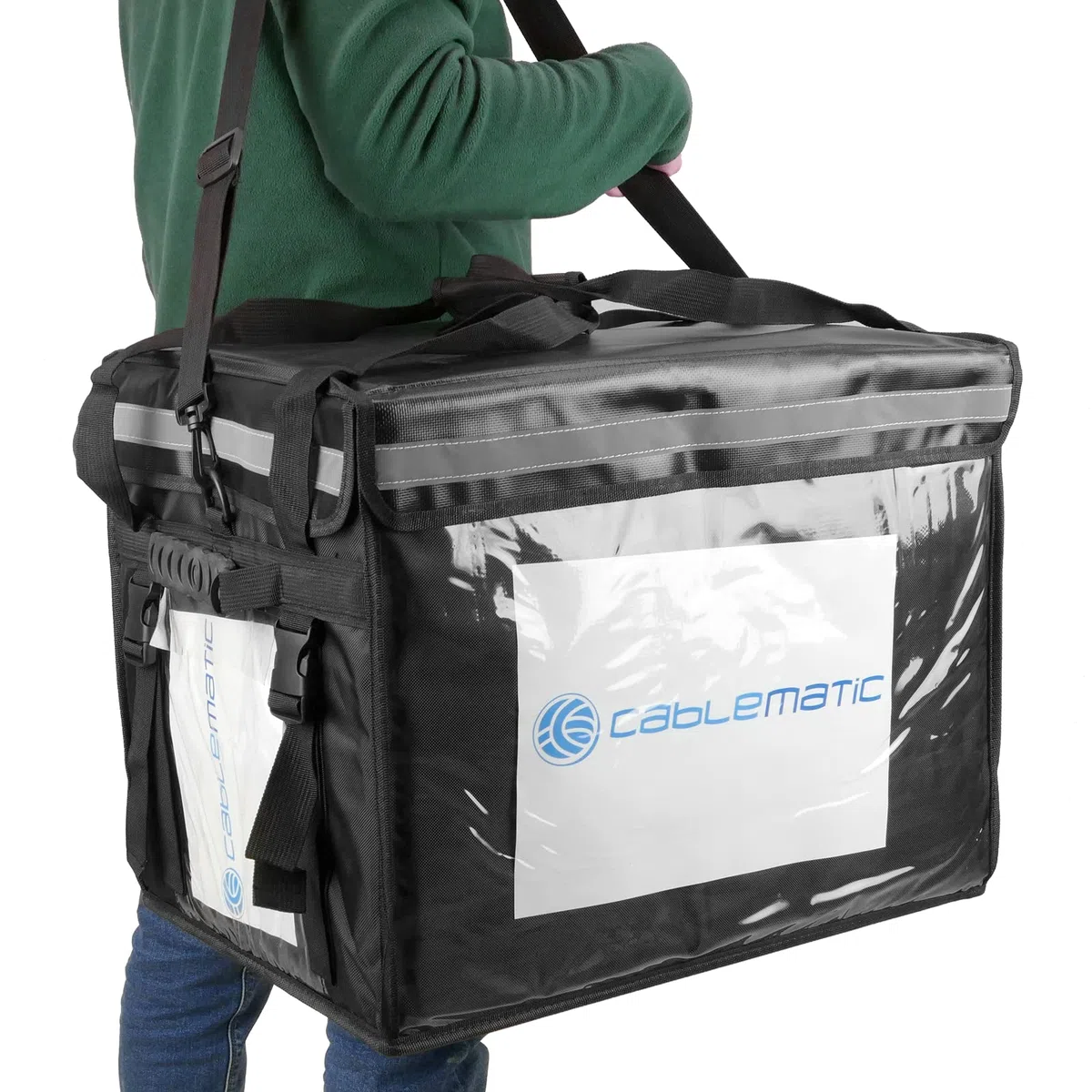 Bolsa isotérmica para Entrega de Pedidos de Comida en Moto y Bicicleta Negra