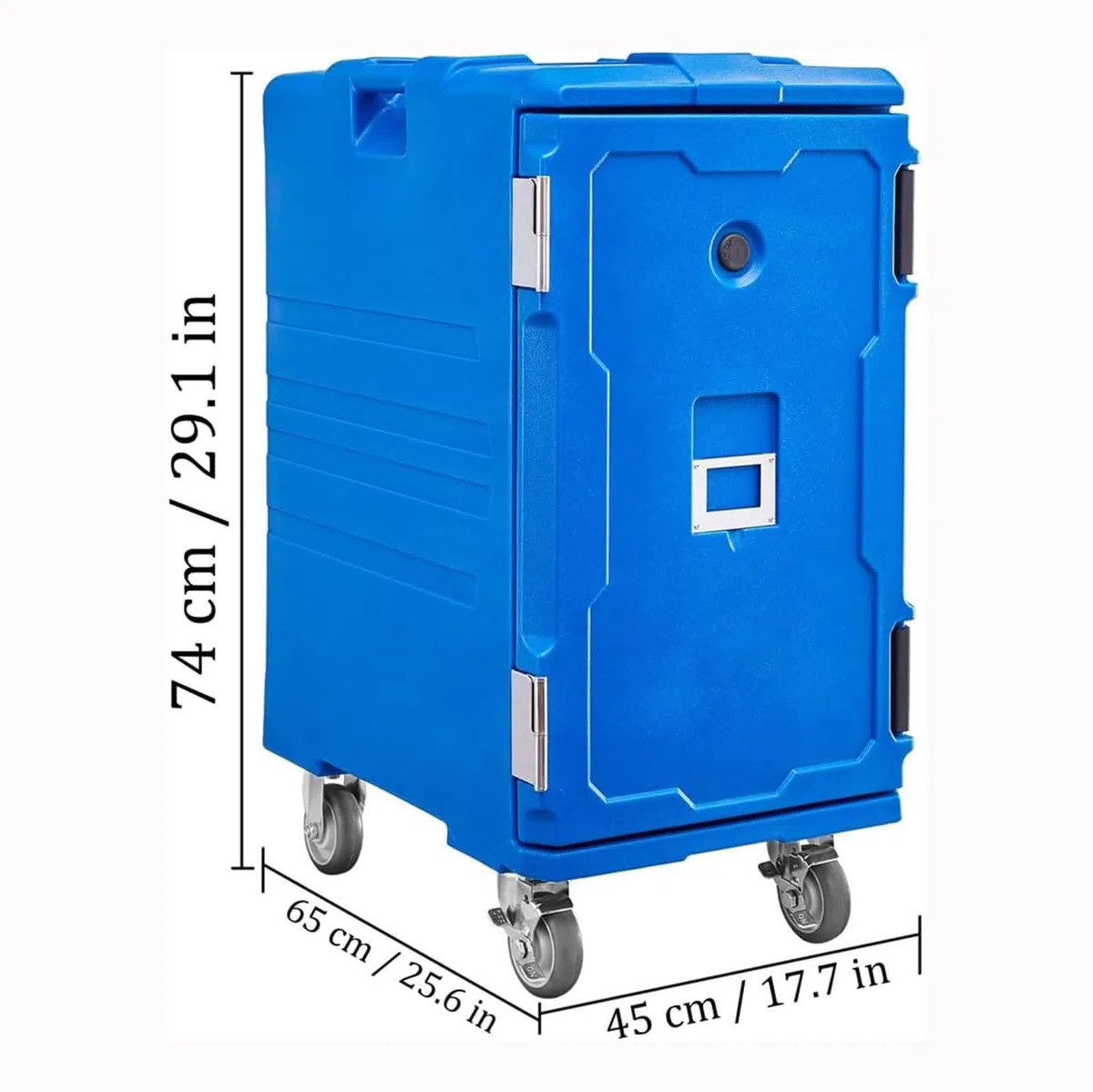 Catering - Transportador de alimentos de 82 cuartos con ruedas giratorias, aislado para 6 sartenes de tamaño completo, portátil para eventos, reuniones y servicio de restaurante
