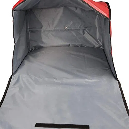 Chiner - Bolsa Transporte Pizza Grande | Mantiene Calor y Evacua Humedad | Ideal para Pizzerías y Comida para Llevar | Poliéster, Rojo, 510x510x305 mm