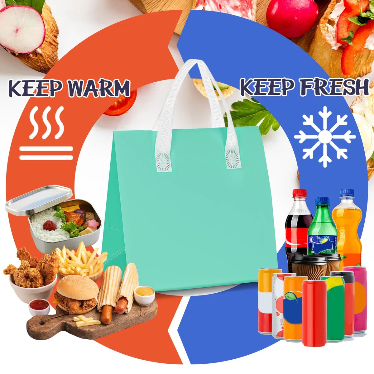Kacctyen Pizza Delivery Bag