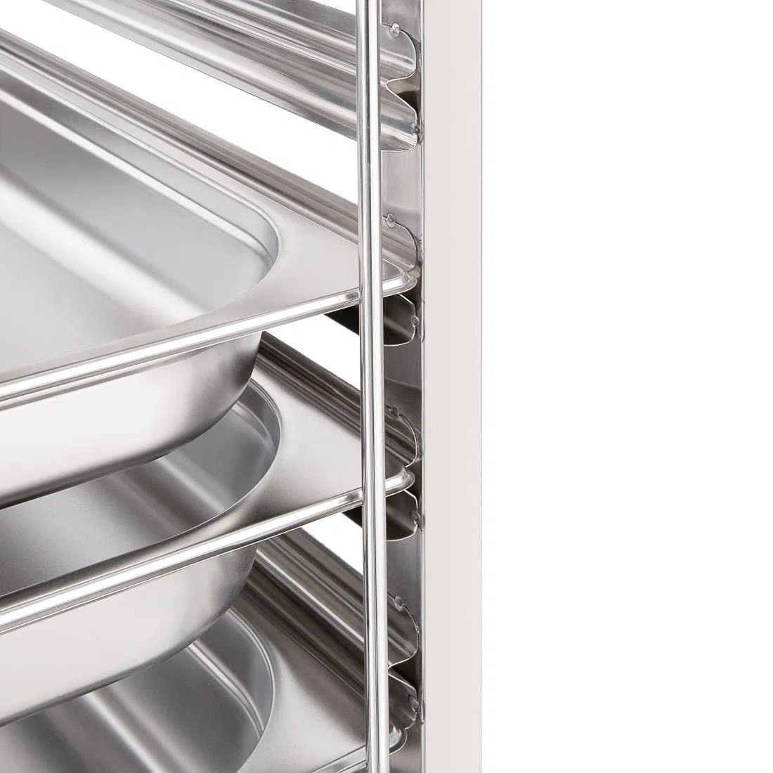 Vogue Gastronorm de acero inoxidable gg498 estantería de carrito, 7 nivel