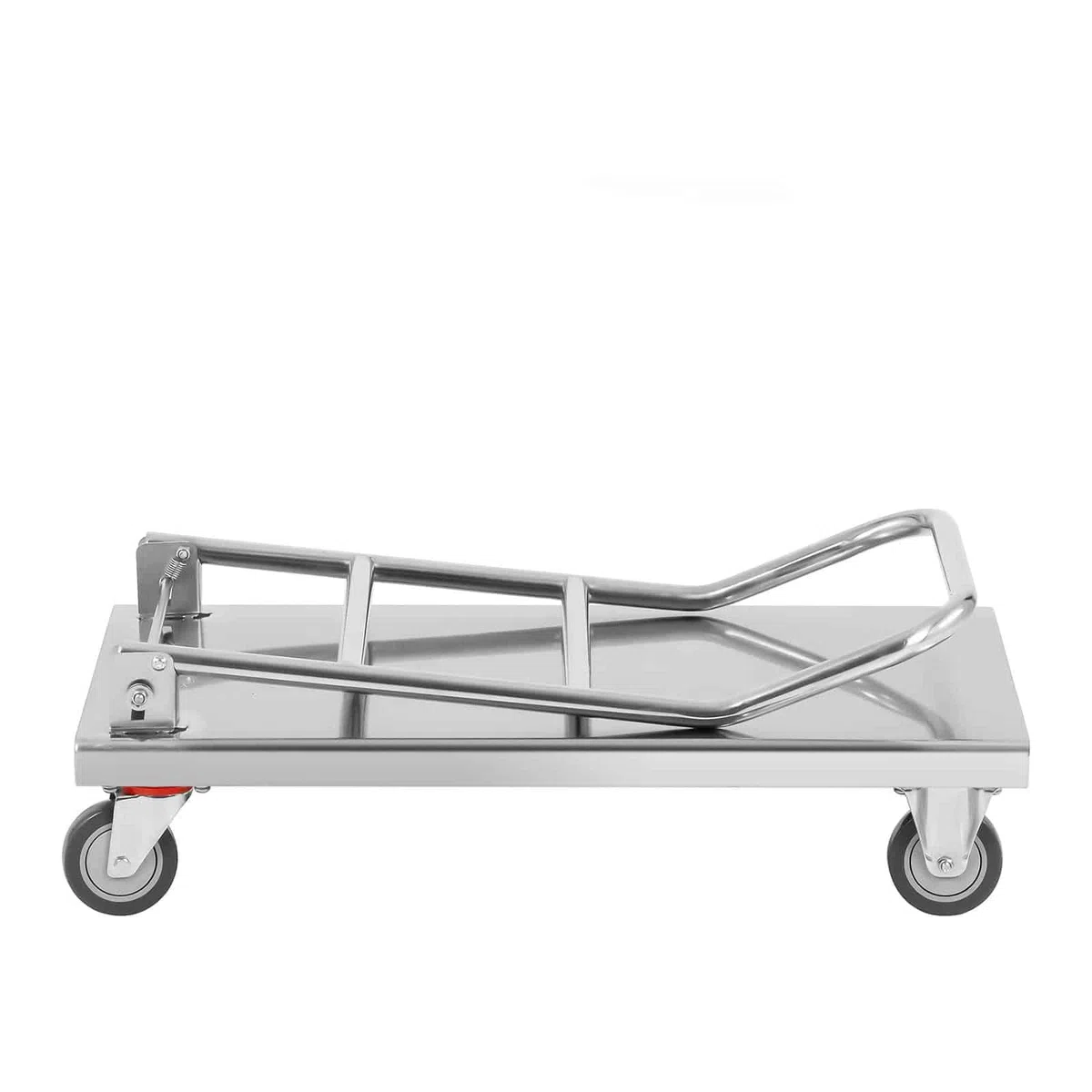Royal Catering - RCFT 1 - Carrito de Servicio - Mango Plegable - 100% Acero Inoxidable