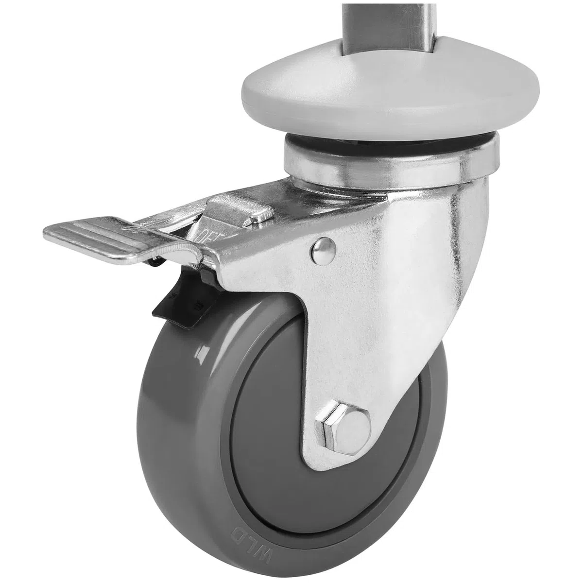 Royal Catering RCSW-5.1 Carro Cocina Carrito de Servicio con Ruedas (5 Bandejas, Capacidad de Carga 250 kg, Distancia entre las Bandejas 27 cm, Paragolpes) Acero Inox