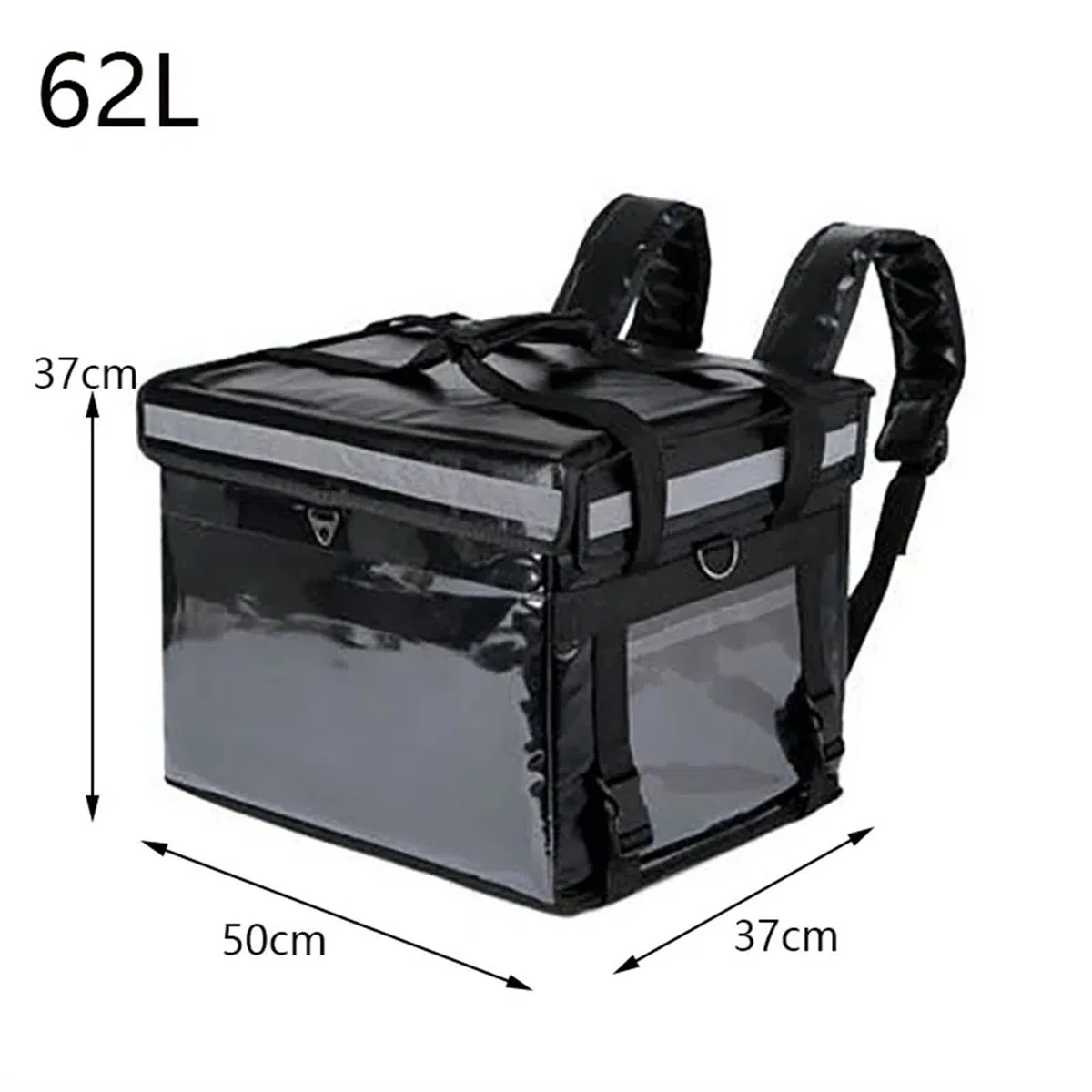 Mochila Delivery,Bolsa Termica Pizzas Mochila Térmica De 62L, Bolsas Entrega, Cabina Refrigeración Aislada, Gabinete Uso Apto para Llevar, Contenedor Alimentos, Caja