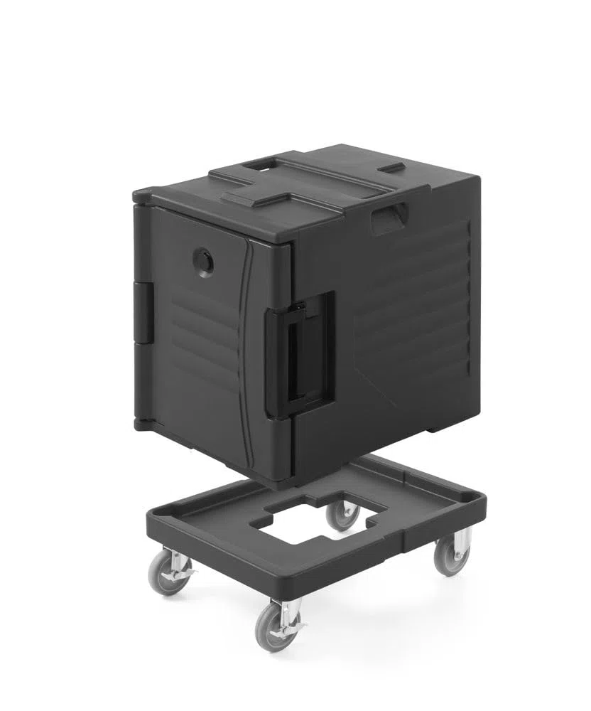 HENDI Carro Plataforma con 4 Ruedas para contenedores isotérmicos AmerBox, 530x710x(H) 230mm, PE