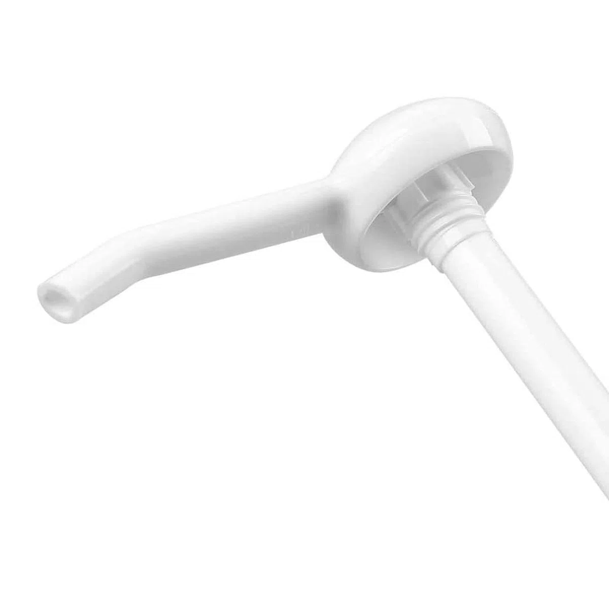 Paquete de dispensadores de bomba de 38 mm para adaptarse a recipientes de 5 litros, dosis de 15 ml, color blanco (2)