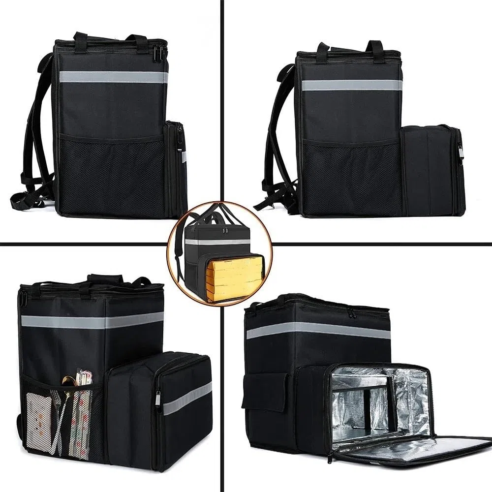 Bolsa Termica Pizza Mochila térmica de 56L, Impermeable, Gruesa, Bolsa térmica for Alimentos, Caja de refrigerador, Mochila for Mantener la Comida Fresca