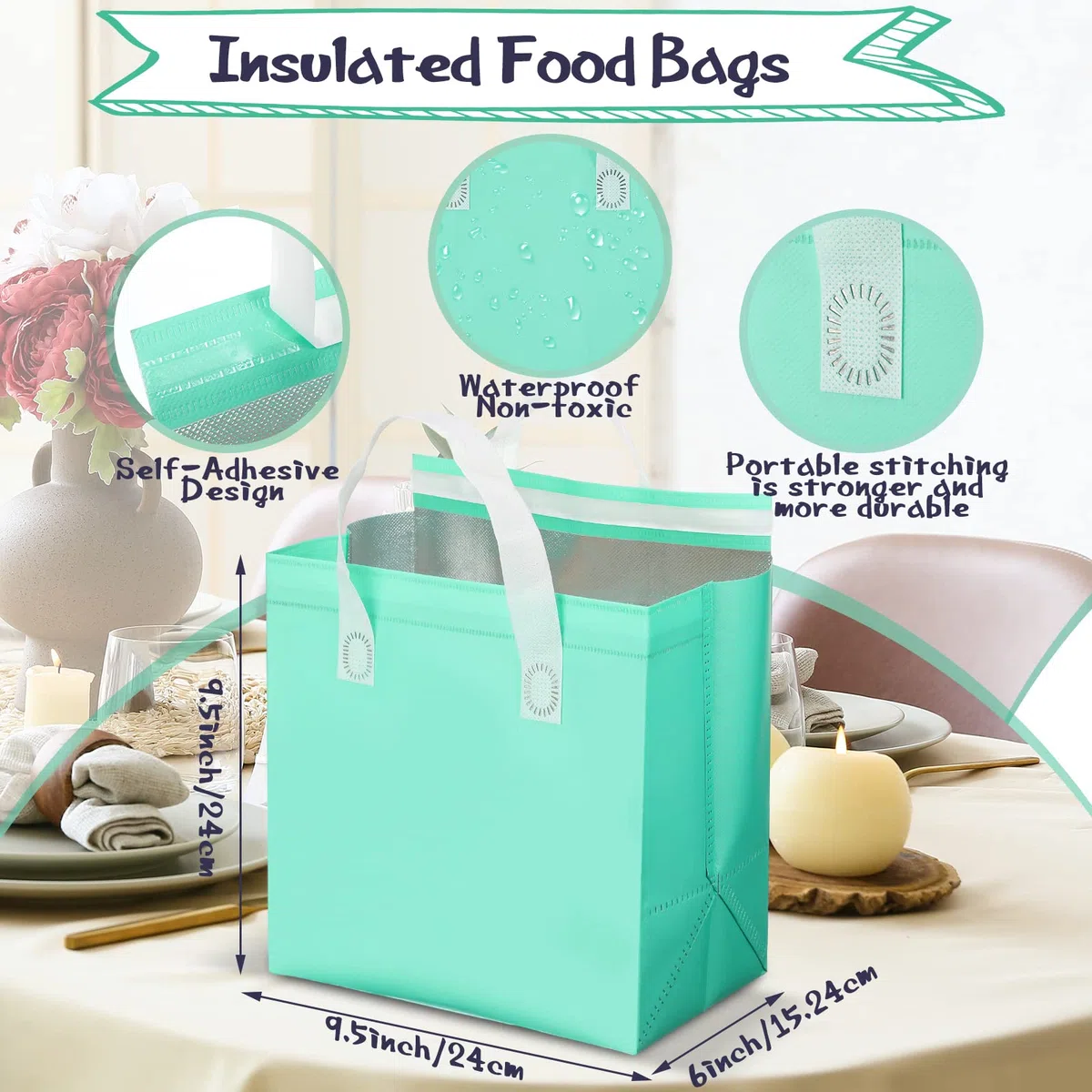 Kacctyen Pizza Delivery Bag