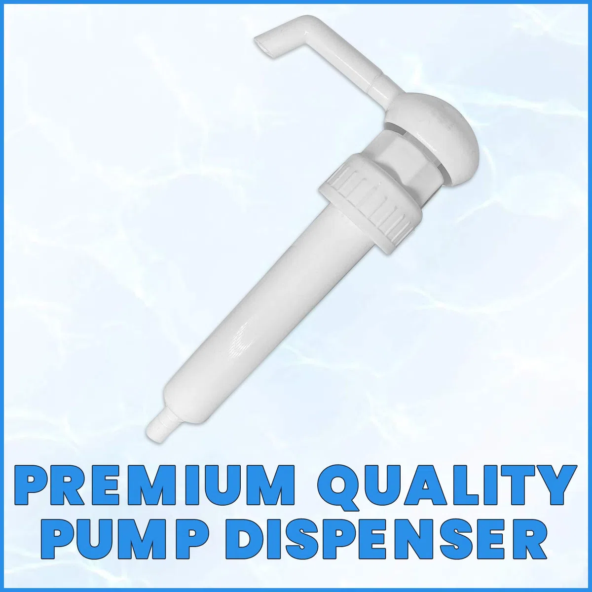 Paquete de dispensadores de bomba de 38 mm para adaptarse a recipientes de 5 litros, dosis de 15 ml, color blanco (2)