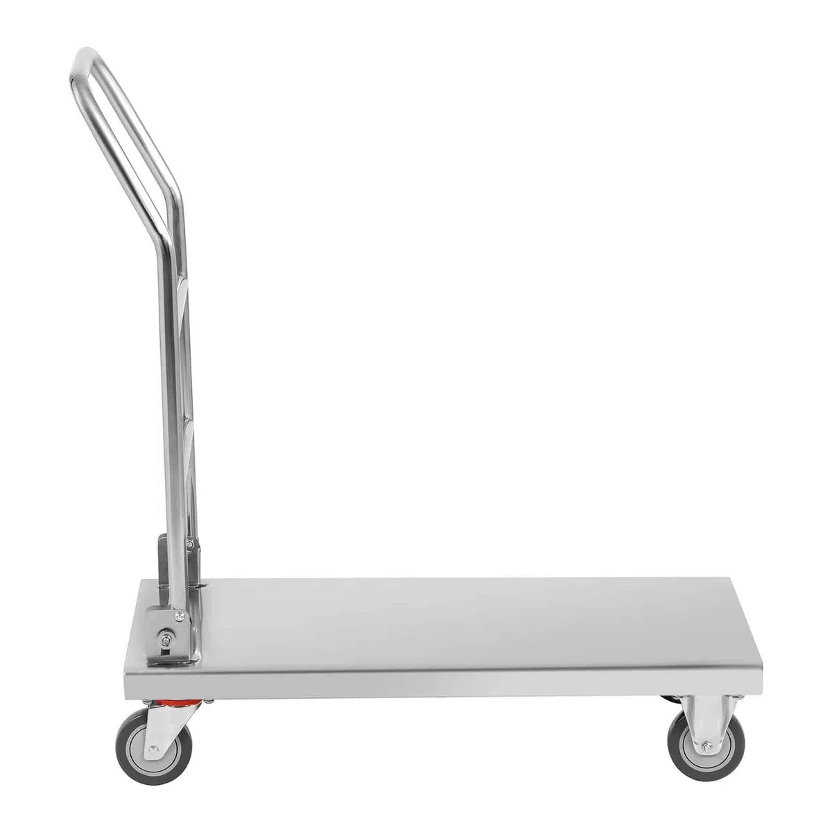 Royal Catering - RCFT 1 - Carrito de Servicio - Mango Plegable - 100% Acero Inoxidable